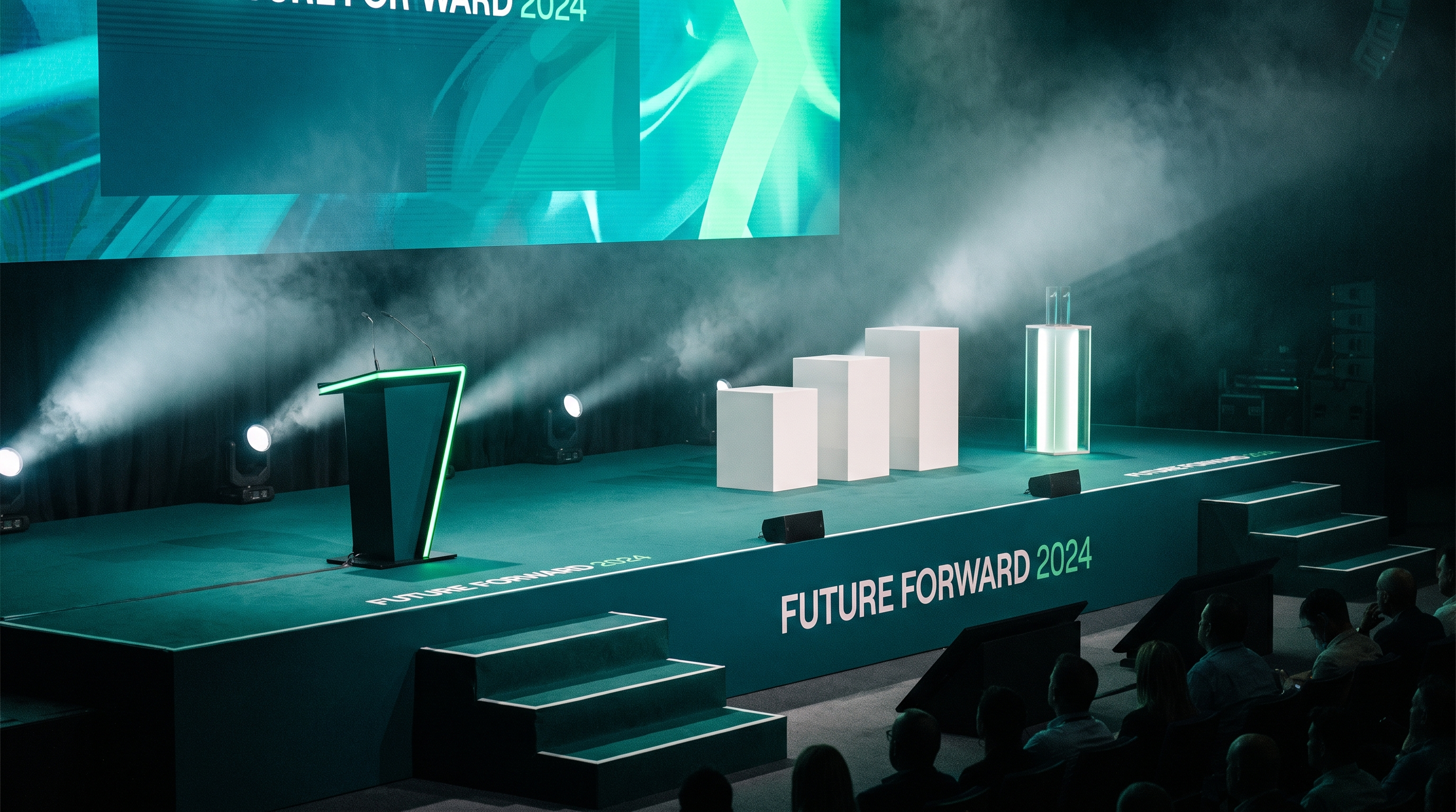 Conference Stage Core kit — a dressed conference stage